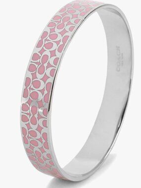 Coach Pink & Silver Bangle